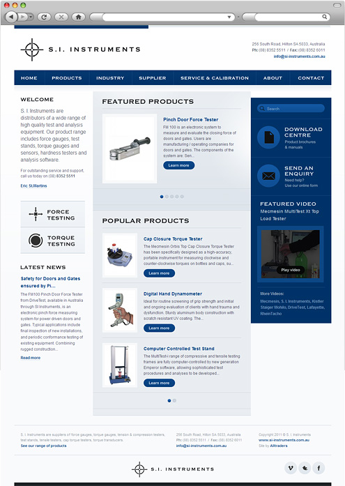 SI Instruments homepage