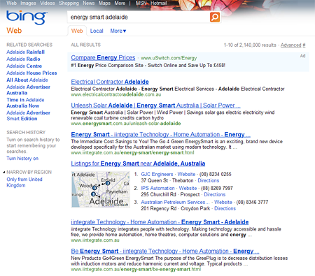 Energy smart adelaide Bing Search Result